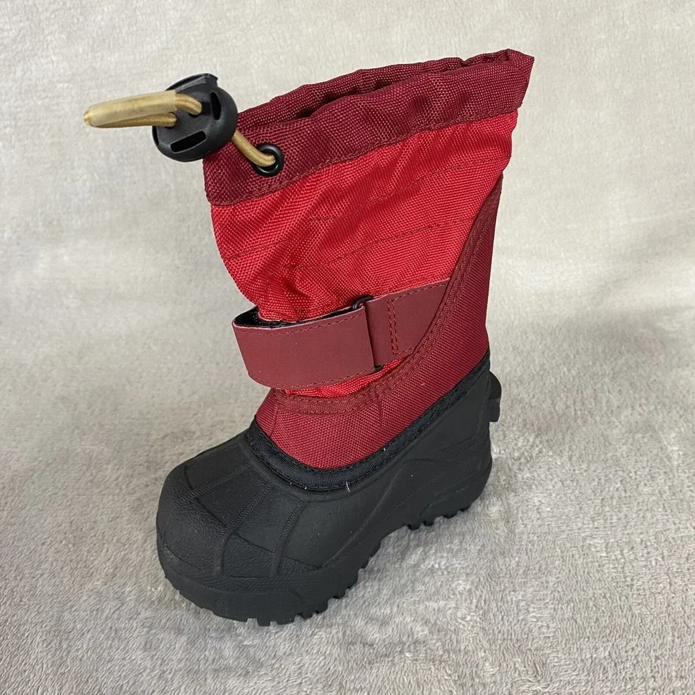 Columbia Powderbug Plus Snow Boot Toddler 6 Red Waterproof Insulated NEW
